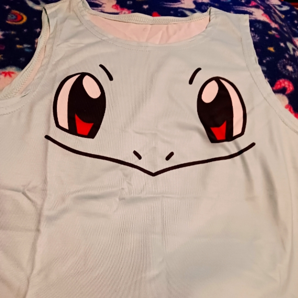 Squirtle sleeveless crop top